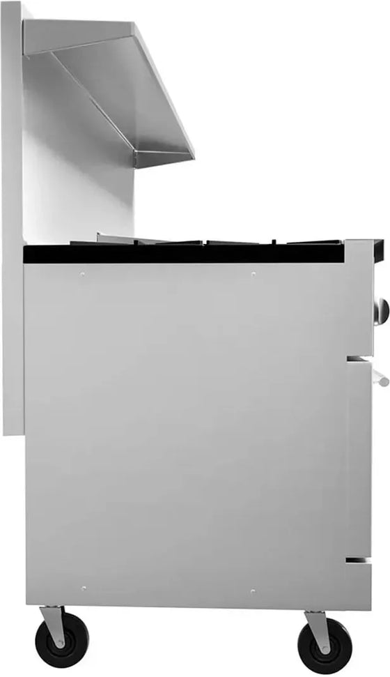 Vulcan - 72" Endurance Natural Gas Range with 6 Burners, 36" Thermostatic Griddle - 72RS-6B36GTN