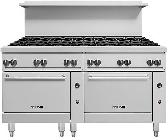 Vulcan - 72" Endurance Natural Gas Range with Std. & Conv. Ovens - 72SC-12BN