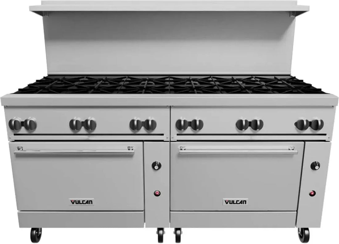 Vulcan - 72" Endurance Range-12 Burners with Standard with REFRIGERATED Base - Natural Gas - 72RS-12BN