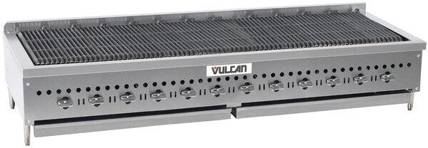 Vulcan - 72" Gas Countertop Standard Duty Radiant Charbroiler with Manual Control - VCCB72