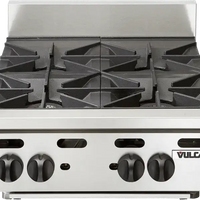 Vulcan - 8 Burners Countertop Gas Hotplate / Range with Manual Controls - VHP848