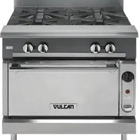 Vulcan - Commercial Range, 36" Wide with 2 Burners, 24" Manual Griddle and Standard Oven - V2BG24S