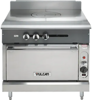 Vulcan - Commercial Range, 36" Wide with 36" French Top and Convection Oven - V1FT36C