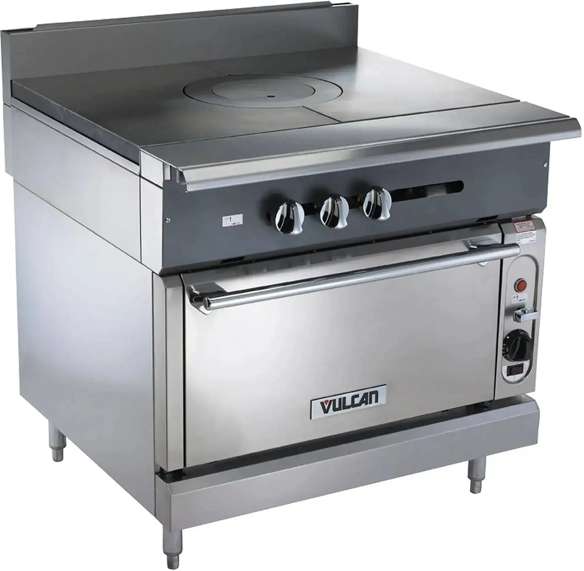 Vulcan - Commercial Range, 36" Wide with 36" French Top and Standard Oven - V1FT36S
