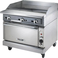 Vulcan - Commercial Range, 36" Wide with 36" Thermostatic Griddle and Standard Oven - VGMT36S