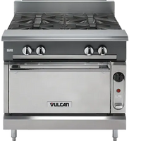 Vulcan - Commercial Range, 36" Wide with 4 Burners Burners and Standard Oven - V4B36S