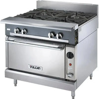 Vulcan - Commercial Range, 36" Wide with 4 Burners Burners and Standard Oven - V4B36S