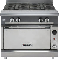 Vulcan - Commercial Range, 36" Wide with 4 Burners Burners and Standard Oven - V4B36S