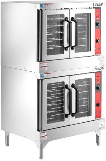 Vulcan - Double Deck Full Size Gas Convection Oven with Solid State Controls, 100,000 BTU - VC44GD
