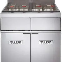 Vulcan - Hart Model 3 65-70 lb. Fryers Gas Floor Fryer with Millivolt T-Stat Controls and KleenScreen - 3GR65MF