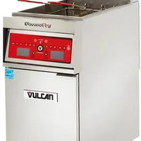 Vulcan - PowerFry5 51 - 90 lb. Gas Floor Model Full Pot Fryer with Solid State Controls for 65 lb Fryers - 1VK65AF
