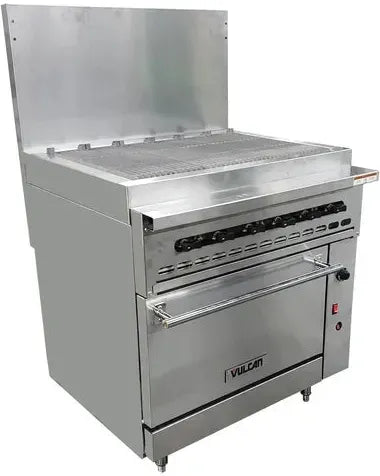 Vulcan - Restaurant Gas Range, with 36" Charbroiler and Standard Oven - 36S-36CBP