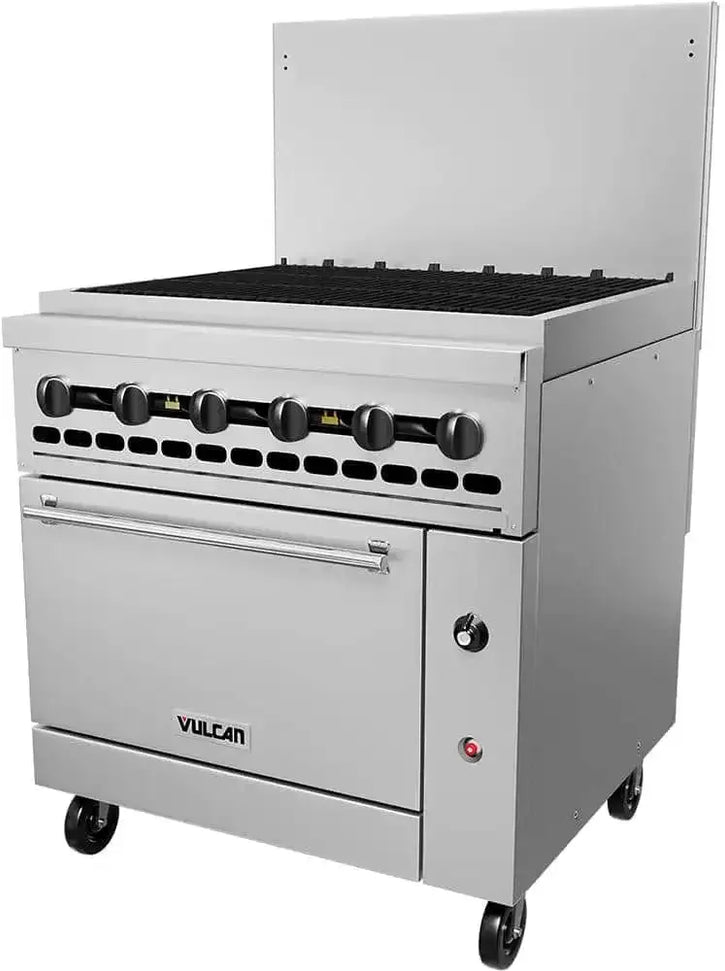 Vulcan - Restaurant Gas Range, with 36" Charbroiler and Standard Oven - 36S-36CBP