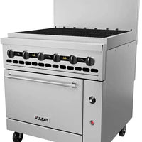 Vulcan - Restaurant Gas Range, with 36" Charbroiler and Standard Oven - 36S-36CBP