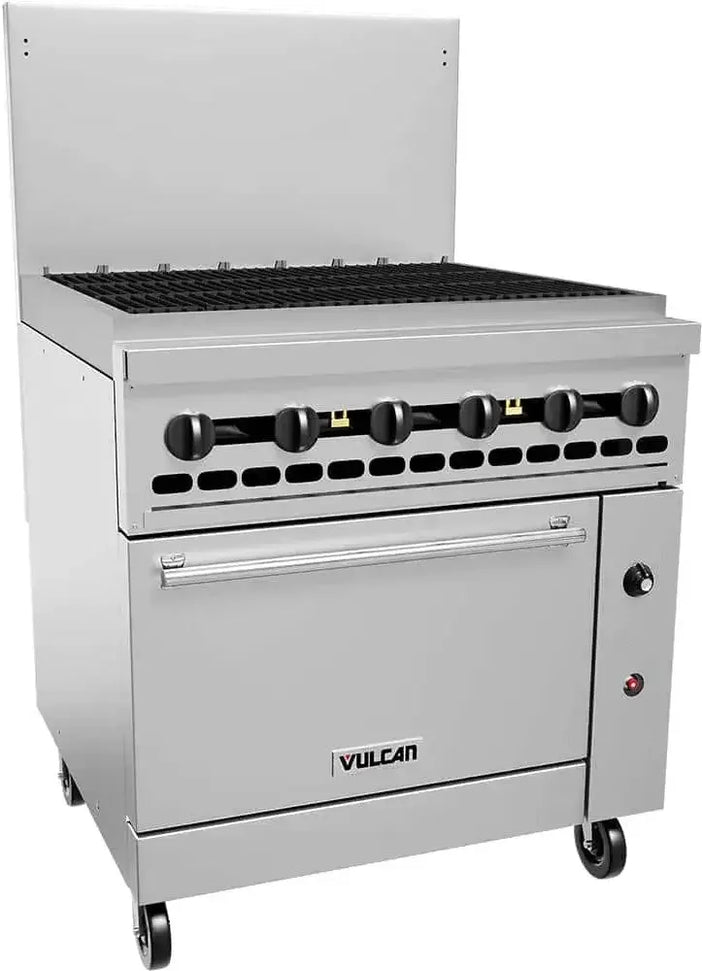 Vulcan - Restaurant Gas Range, with 36" Charbroiler and Standard Oven - 36S-36CBP