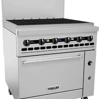 Vulcan - Restaurant Gas Range, with 36" Charbroiler and Standard Oven - 36S-36CBP