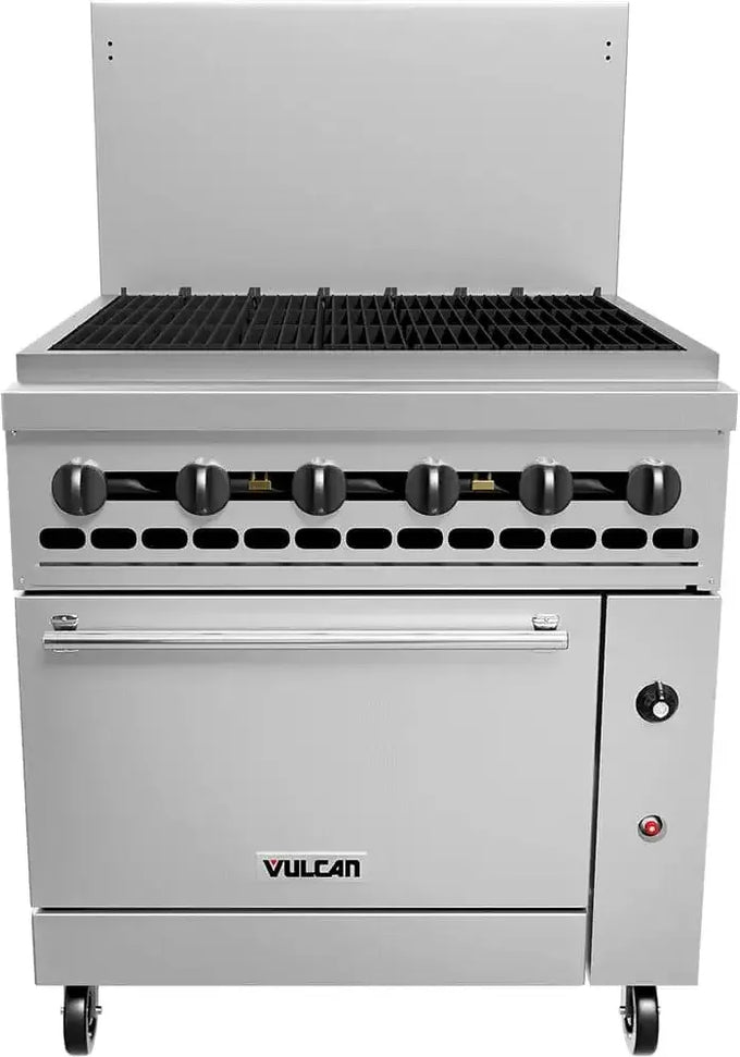 Vulcan - Restaurant Gas Range, with 36" Charbroiler and Standard Oven - 36S-36CBP