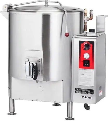 Vulcan - Tri-Leg Base Full Jacketed Stationary Direct Steam Kettle - 100 Gallon Capacity - ST100