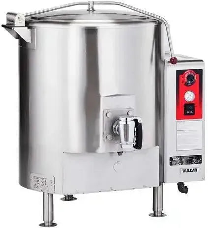 Vulcan - Tri-Leg Base Full Jacketed Stationary Direct Steam Kettle - 100 Gallon Capacity - ST100