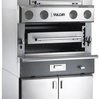 Vulcan - Upright Ceramic Broiler with Cabinet Base & Finishing Oven, 100,500 BTU - VBB1BF