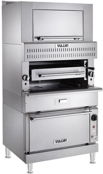 Vulcan - Upright Infrared Broiler with Standard Oven Base & Finishing Oven - VIR1SF