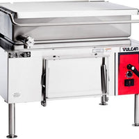 Vulcan - VG Series 40 Gallon Gas Floor Model Tilting Skillet Braising Pan with Manual Controls - VG40