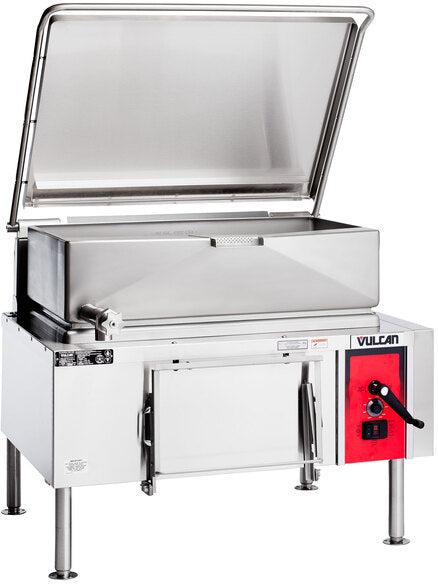 Vulcan - VG Series 40 Gallon Gas Floor Model Tilting Skillet Braising Pan with Manual Controls - VG40