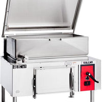 Vulcan - VG Series 40 Gallon Gas Floor Model Tilting Skillet Braising Pan with Manual Controls - VG40