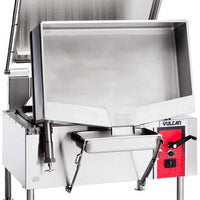 Vulcan - VG Series 40 Gallon Gas Floor Model Tilting Skillet Braising Pan with Manual Controls - VG40
