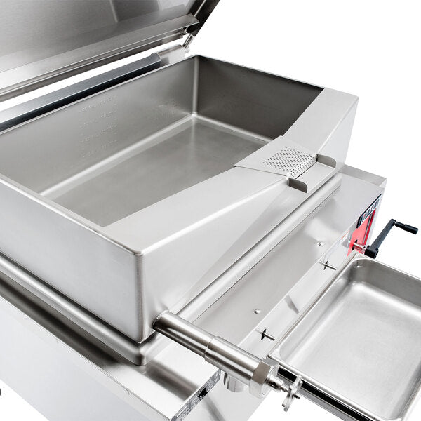 Vulcan - VG Series 40 Gallon Gas Floor Model Tilting Skillet Braising Pan with Manual Controls - VG40