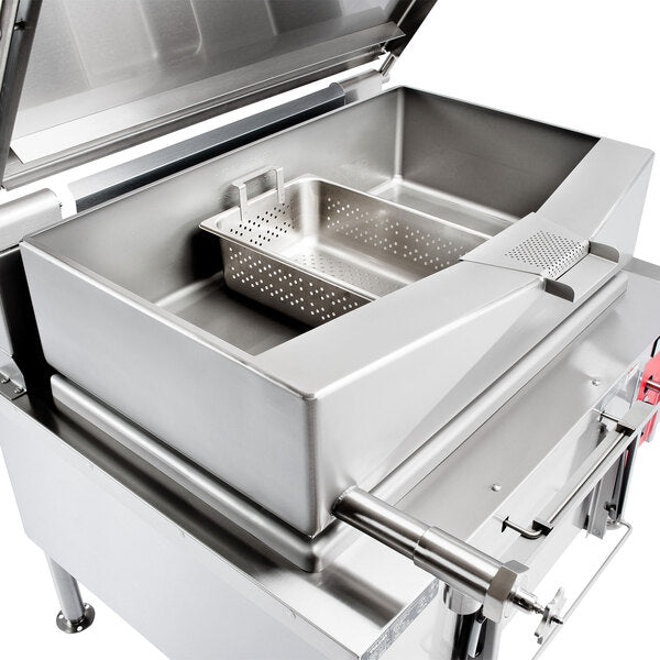 Vulcan - VG Series 40 Gallon Gas Floor Model Tilting Skillet Braising Pan with Manual Controls - VG40