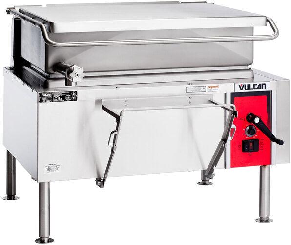 Vulcan - VG Series 40 Gallon Gas Floor Model Tilting Skillet Braising Pan with Manual Controls - VG40