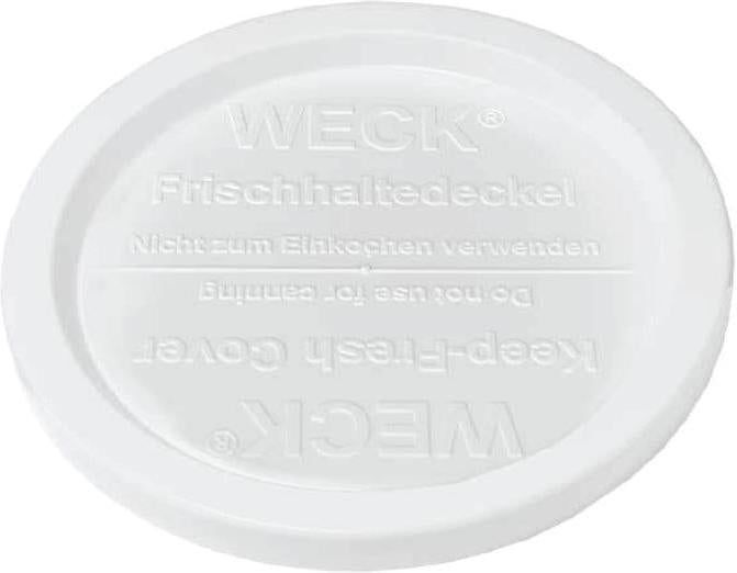 Weck Jars - 100 mm Large Keep Fresh White Cover #100, Pack of 5 - WK100-KFW