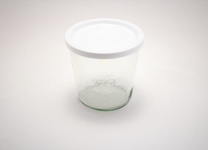 Weck Jars - 100 mm Large Keep Fresh White Cover #100, Pack of 5 - WK100-KFW