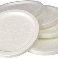 Weck Jars - 100 mm Large Keep Fresh White Cover #100, Pack of 5 - WK100-KFW
