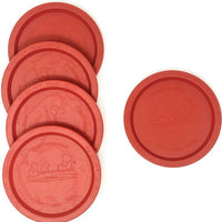 Weck Jars - 60 mm Small Keep Fresh Red Cover #60, Pack of 5 - WK60-KFR