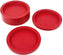 Weck Jars - 80 mm Medium Keep Fresh Red Cover #80, Pack of 5 - WK80-KFR