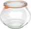 Weck Jars - Deco Jar 1062 ml, Pack of 4 - WK748-C