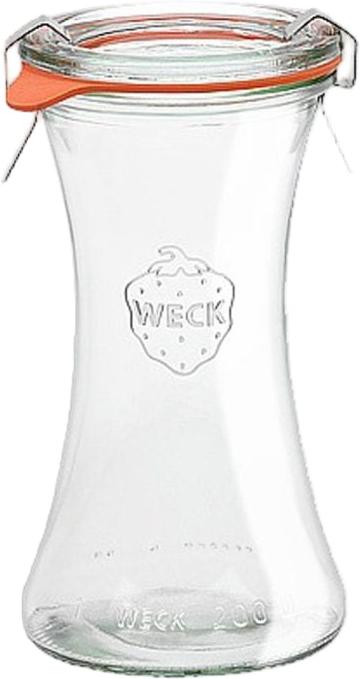 Weck Jars - Deli Jar 200 ml, Pack of 6 - WK995