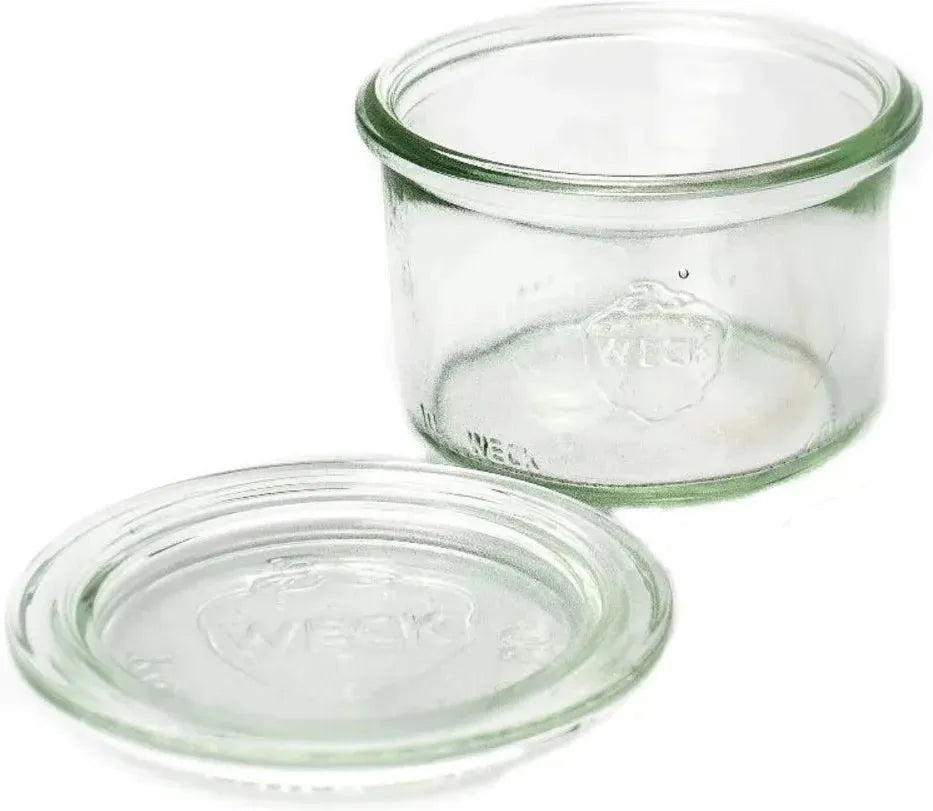 Weck Jars - Mini Mold Jar 80 ml with Glass Lid, Pack of 24 - WK080-CB