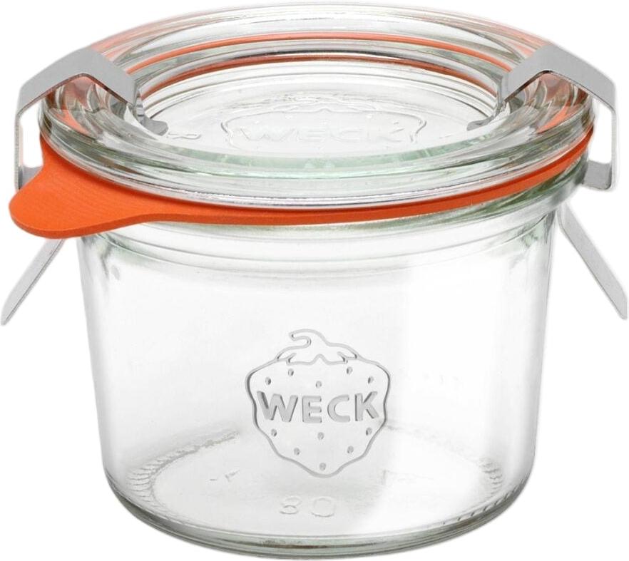 Weck Jars - Mini Mold Jar 80 ml, Pack of 24 - WK080-C