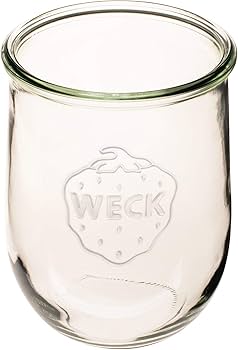 Weck Jars - Tulip Jar 1062 ml, No Lid, No Ring, No Clamps Included - WK745-B