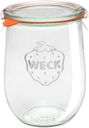 Weck Jars - Tulip Jar 1062 ml, Pack of 6 - WK745-C