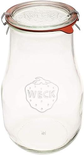 Weck Jars - Tulip Jar 2700 ml, Pack of 4 - WK739-C