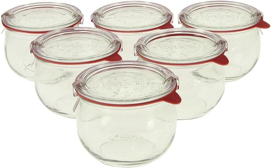 Weck Jars - Tulip Jar 580 ml, Pack of 6 - WK744-C