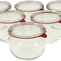 Weck Jars - Tulip Jar 580 ml, Pack of 6 - WK744-C