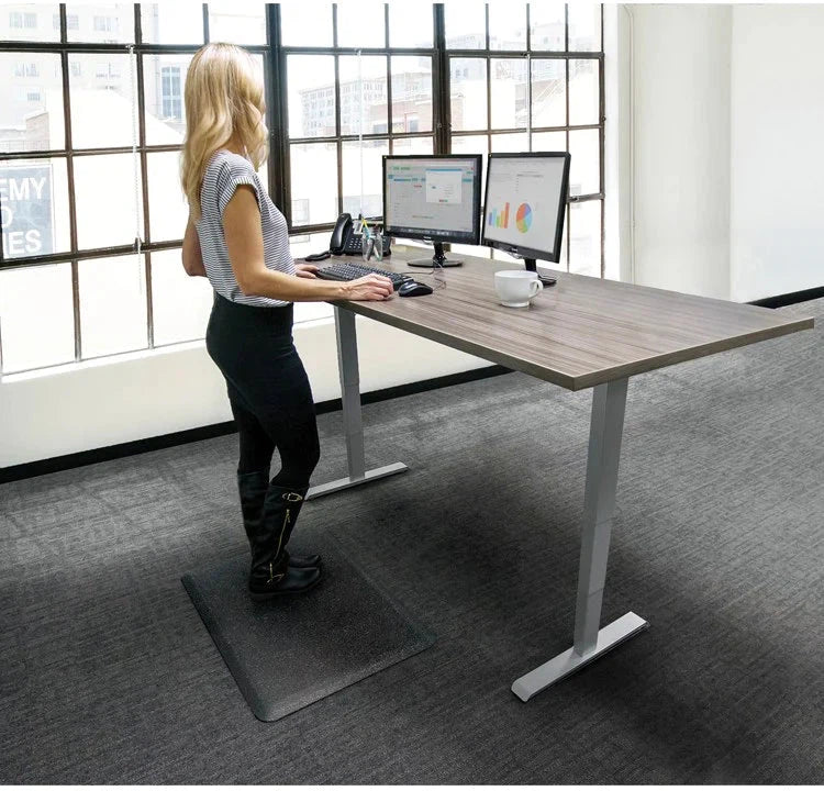 WellnessMats - Granite 36" x 24" Onyx Floor Mat - 32WMRGO