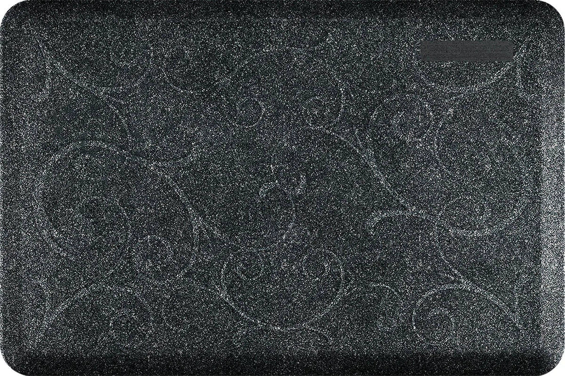 WellnessMats - Granite Bella 36" x 24" Onyx Floor Mat - 32WMRGIBO - DISCONTINUED