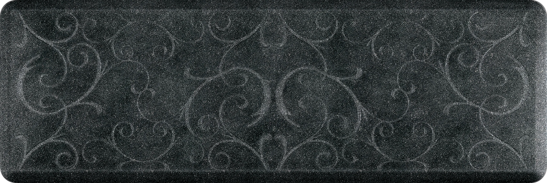 WellnessMats - Granite Bella 72" x 24" Onyx Floor Mat - 62WMRGIBO - DISCONTINUED