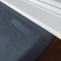 WellnessMats - Linen 36" x 24" Lagoon Floor Mat - EL32WMRBGRY